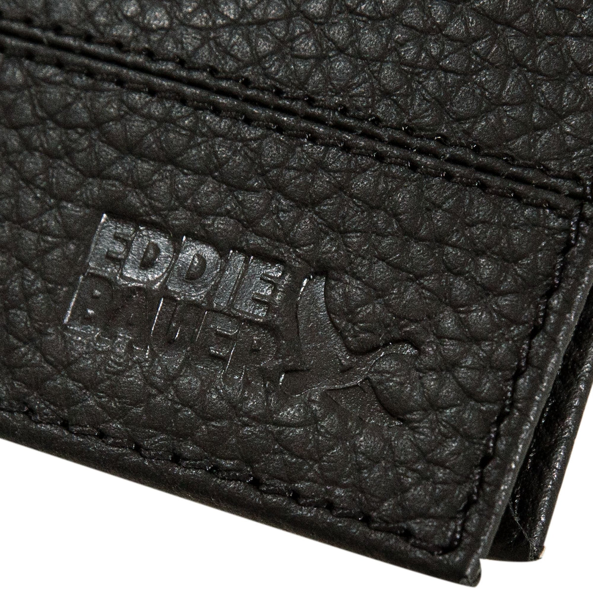 Rugged Leather Money Clip Bifold Wallet-Black-7