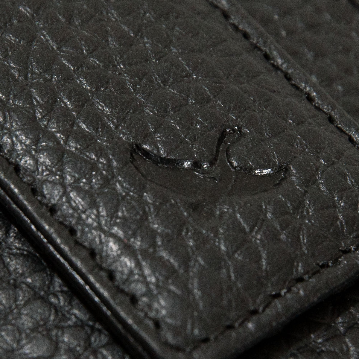 Rugged Leather Money Clip Bifold Wallet-Black-19