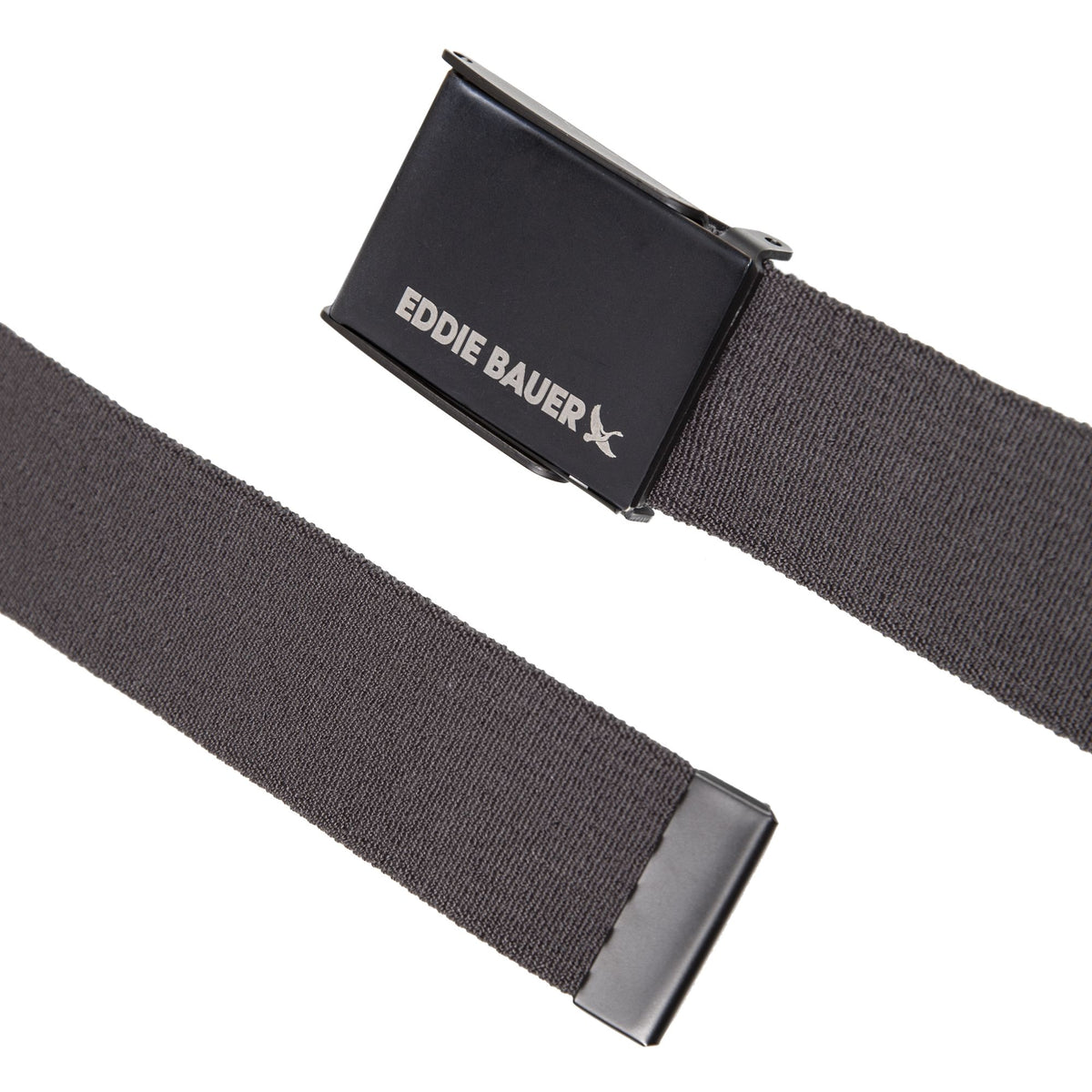 Backcountry Active Stretch Webbing Belt With Military Buckle-Dark Smoke-3