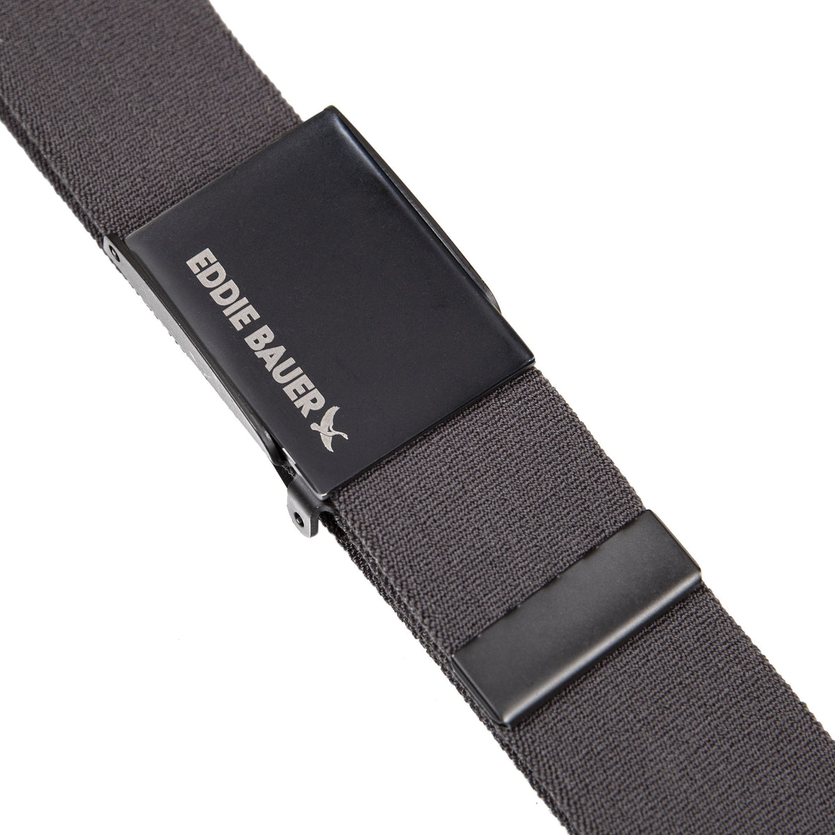 Backcountry Active Stretch Webbing Belt With Military Buckle-Dark Smoke-5