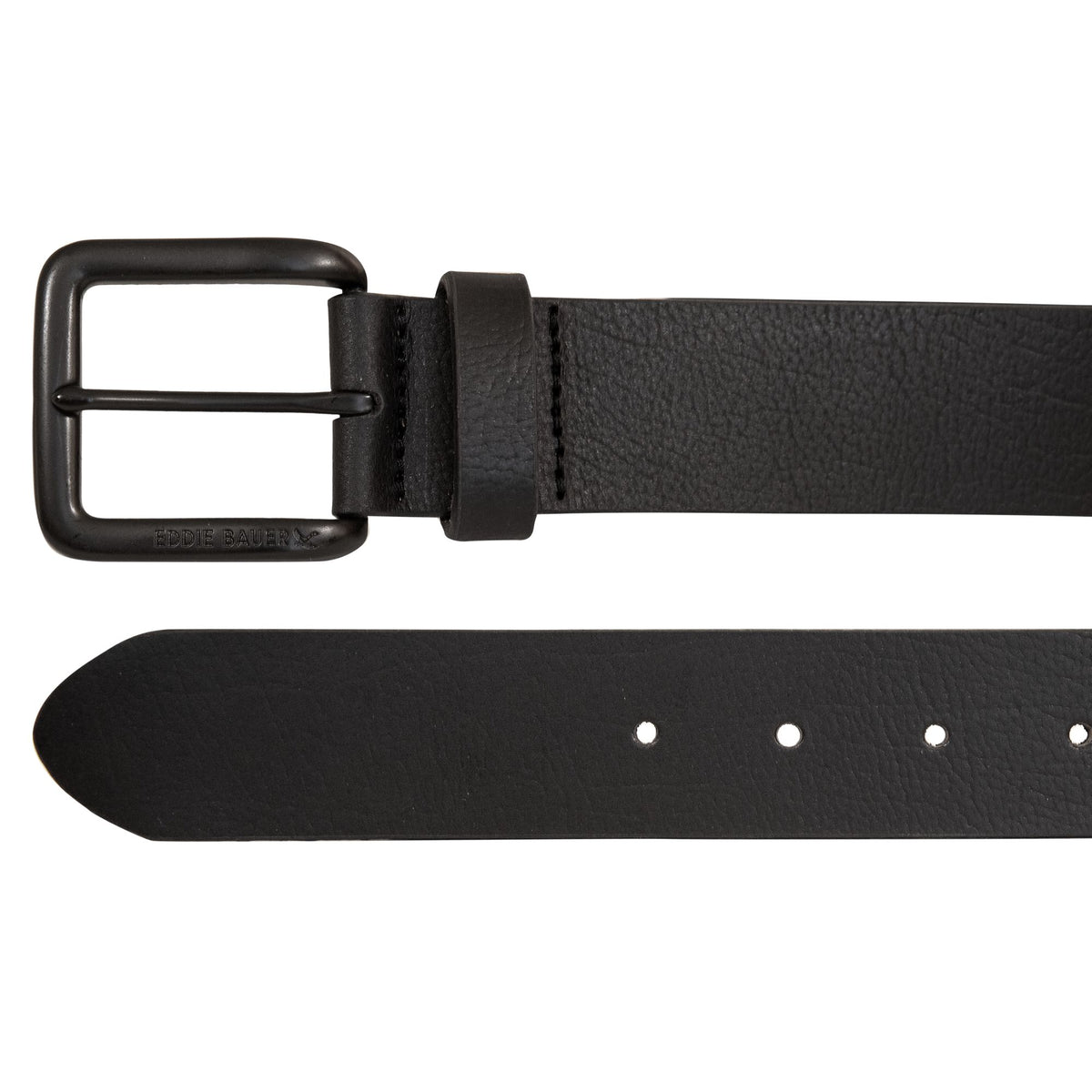 Matte Leather Jean Belt-Black-2