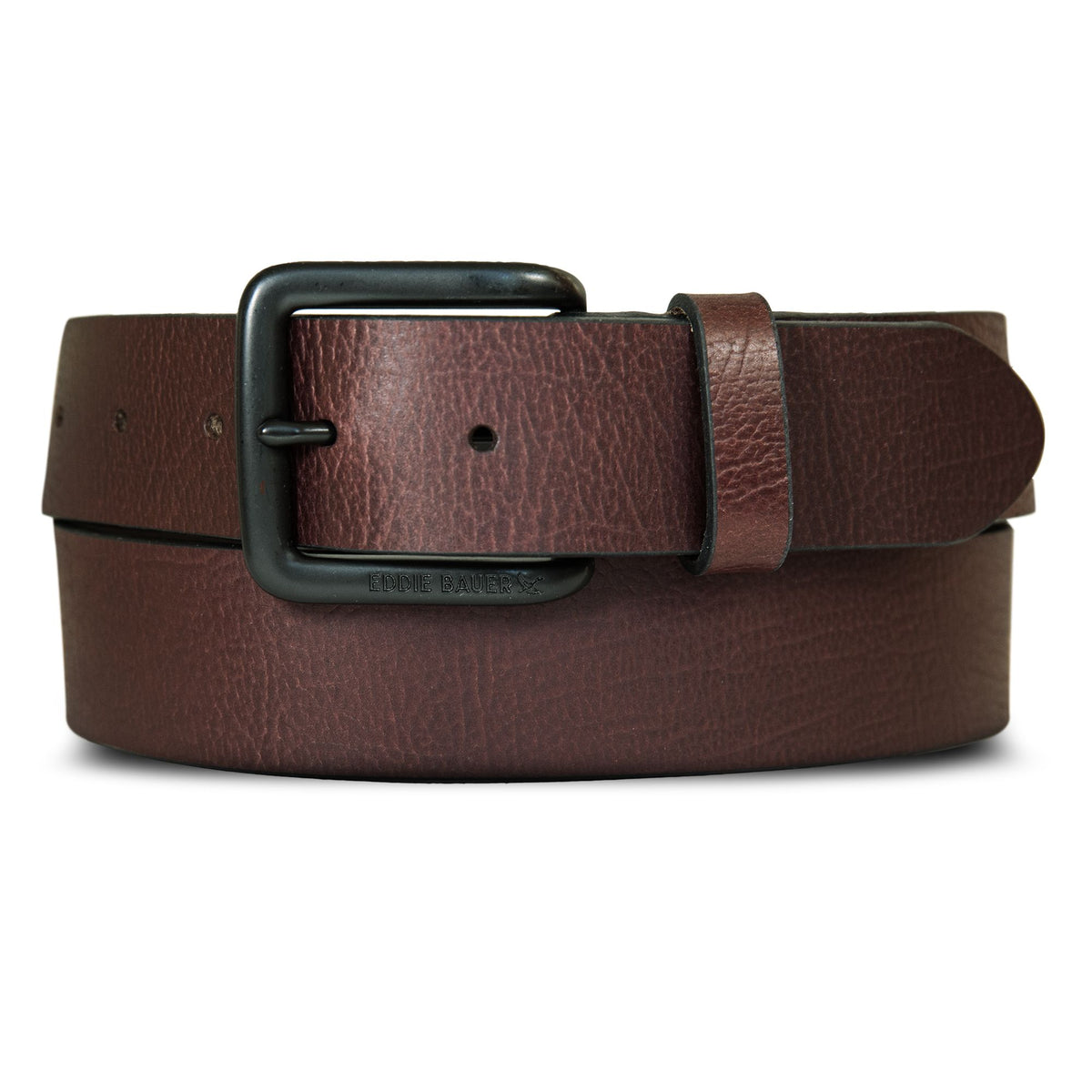 Matte Leather Jean Belt-Brown-6