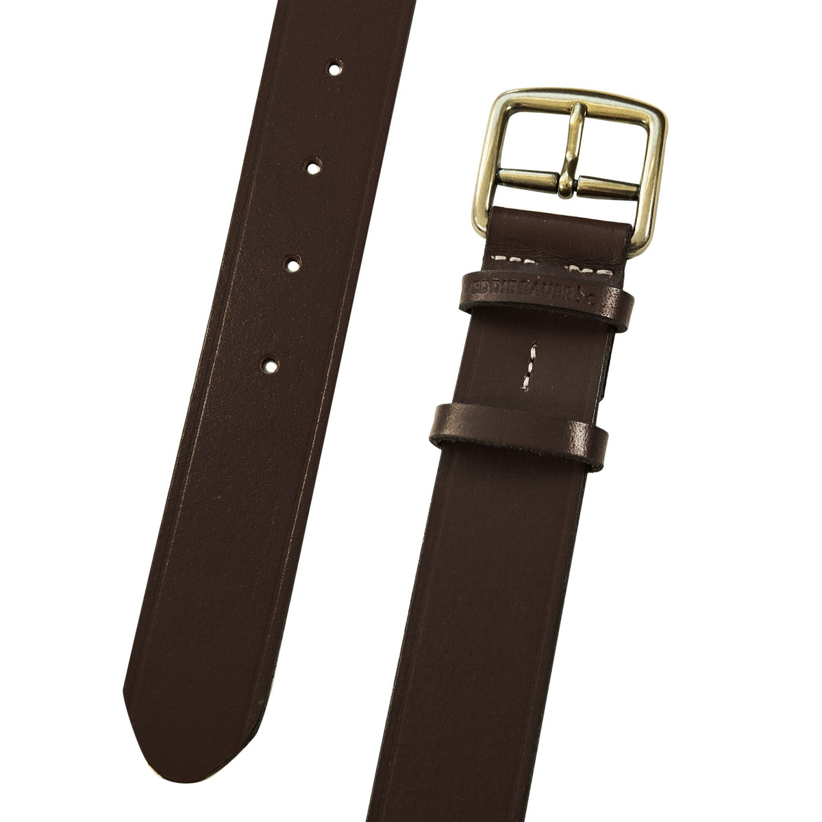 Double Keeper Leather Jean Belt-Brown-9