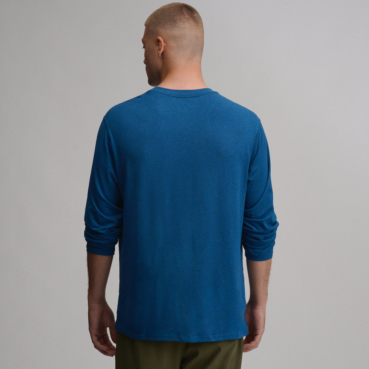 Men's Mountain Trek Long-Sleeve Shirt-Blue-2