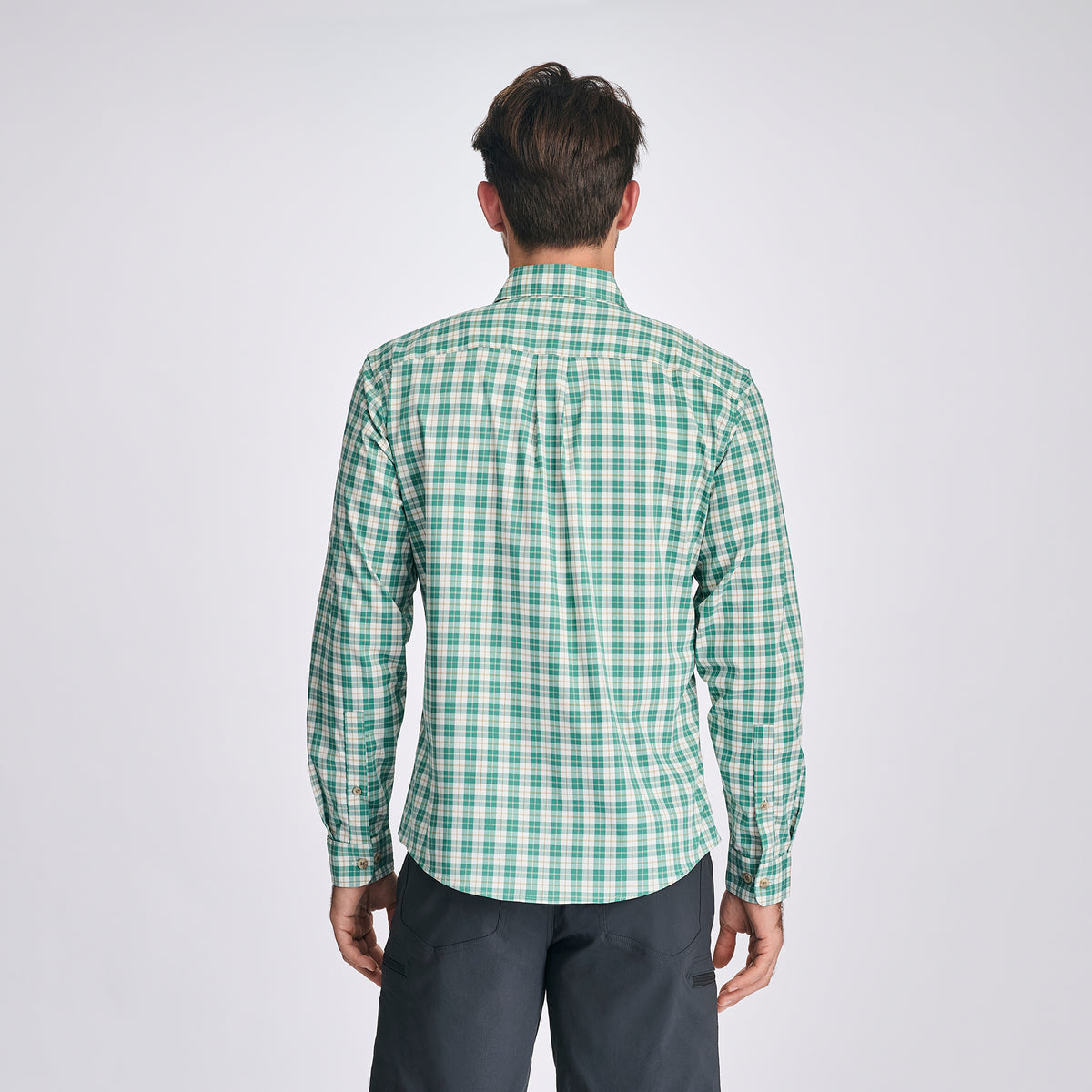 Men's Voyager Flex Long-Sleeve Shirt-Vibrant Green-5