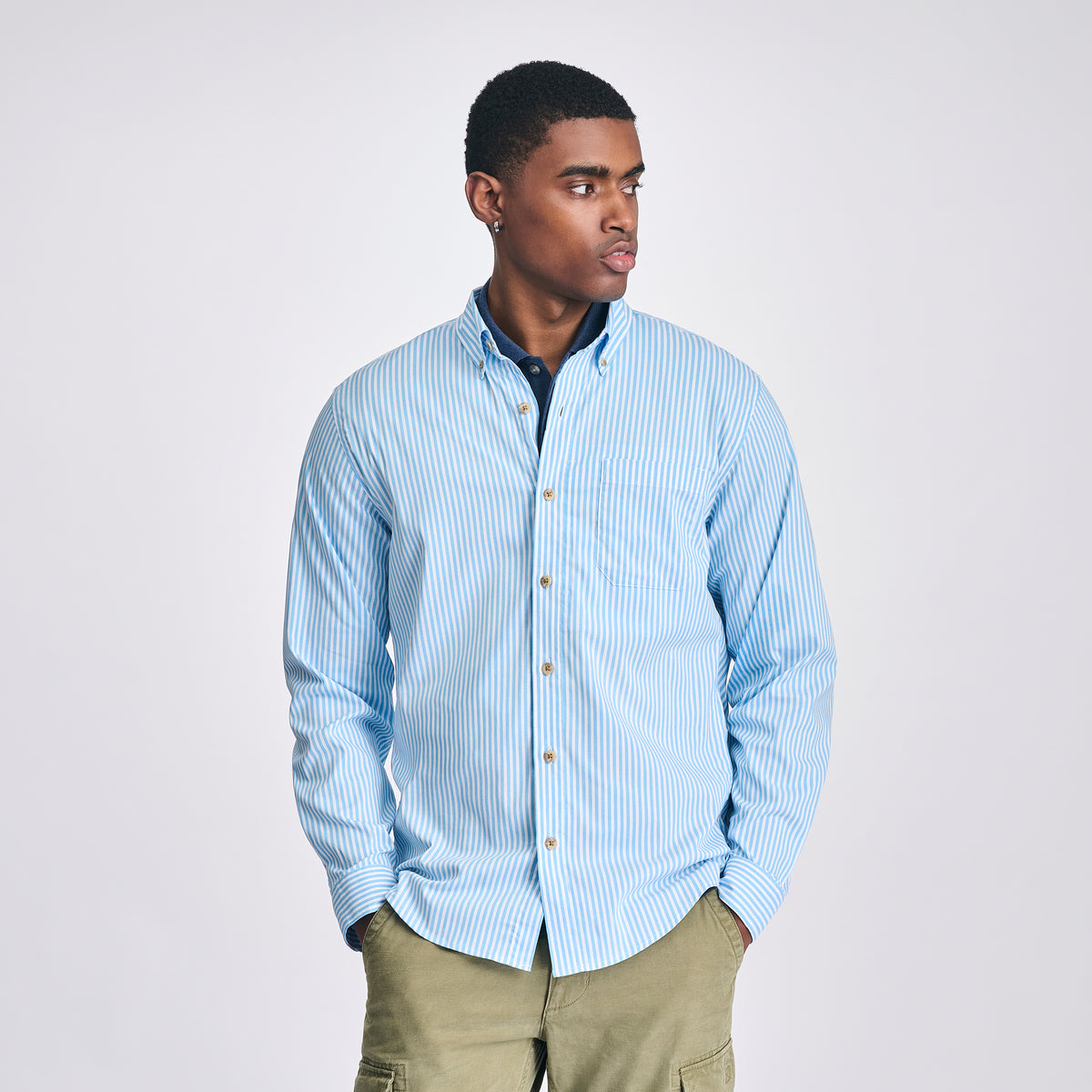 Men's Voyager Flex Long-Sleeve Shirt-Island Blue-6