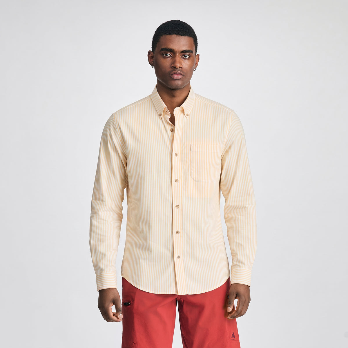 Men's Voyager Flex Long-Sleeve Shirt-Lt Yellow-14