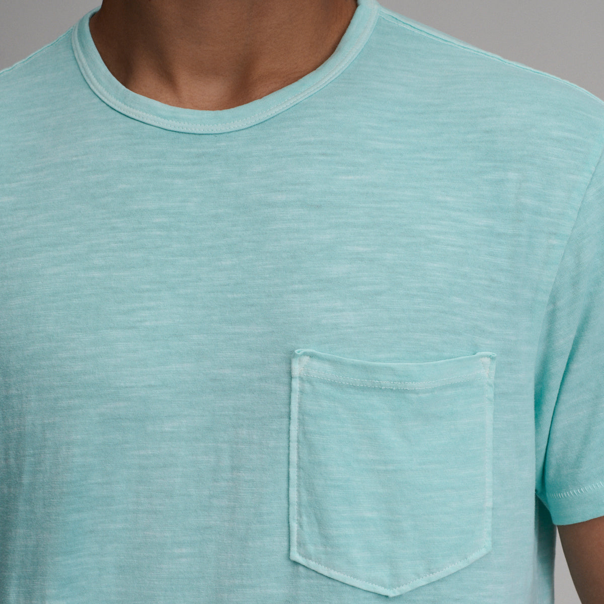 Men's Sunwashed Cotton T-Shirt-Tropical Blue-3