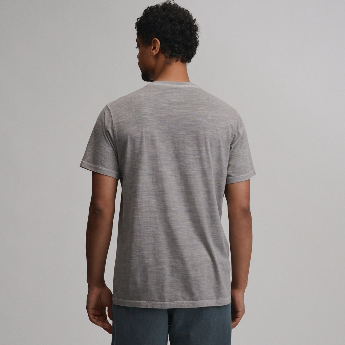 Men's Short-Sleeve Sunwashed Cotton Henley-Lead-2