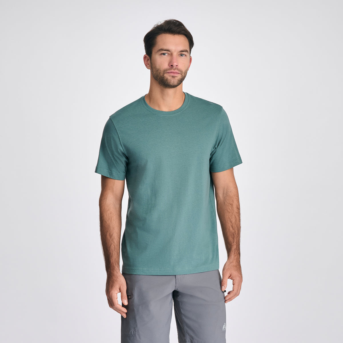 Men's Legend Wash 100% Cotton Short-Sleeve Classic T-Shirt-Patina-1