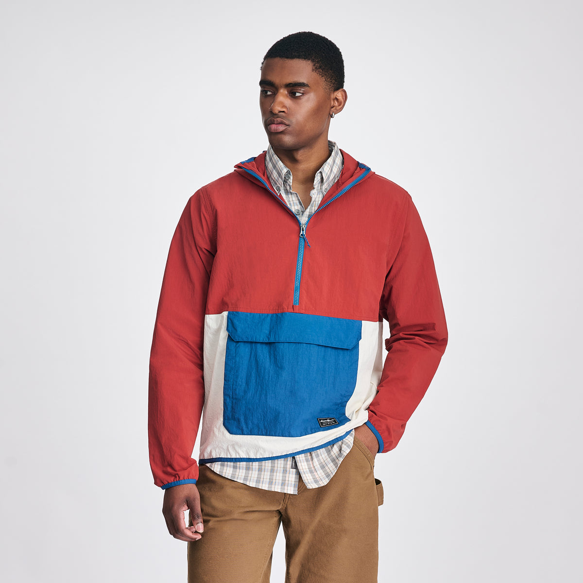 Men's Zephyr Wind Anorak-RADISH-1