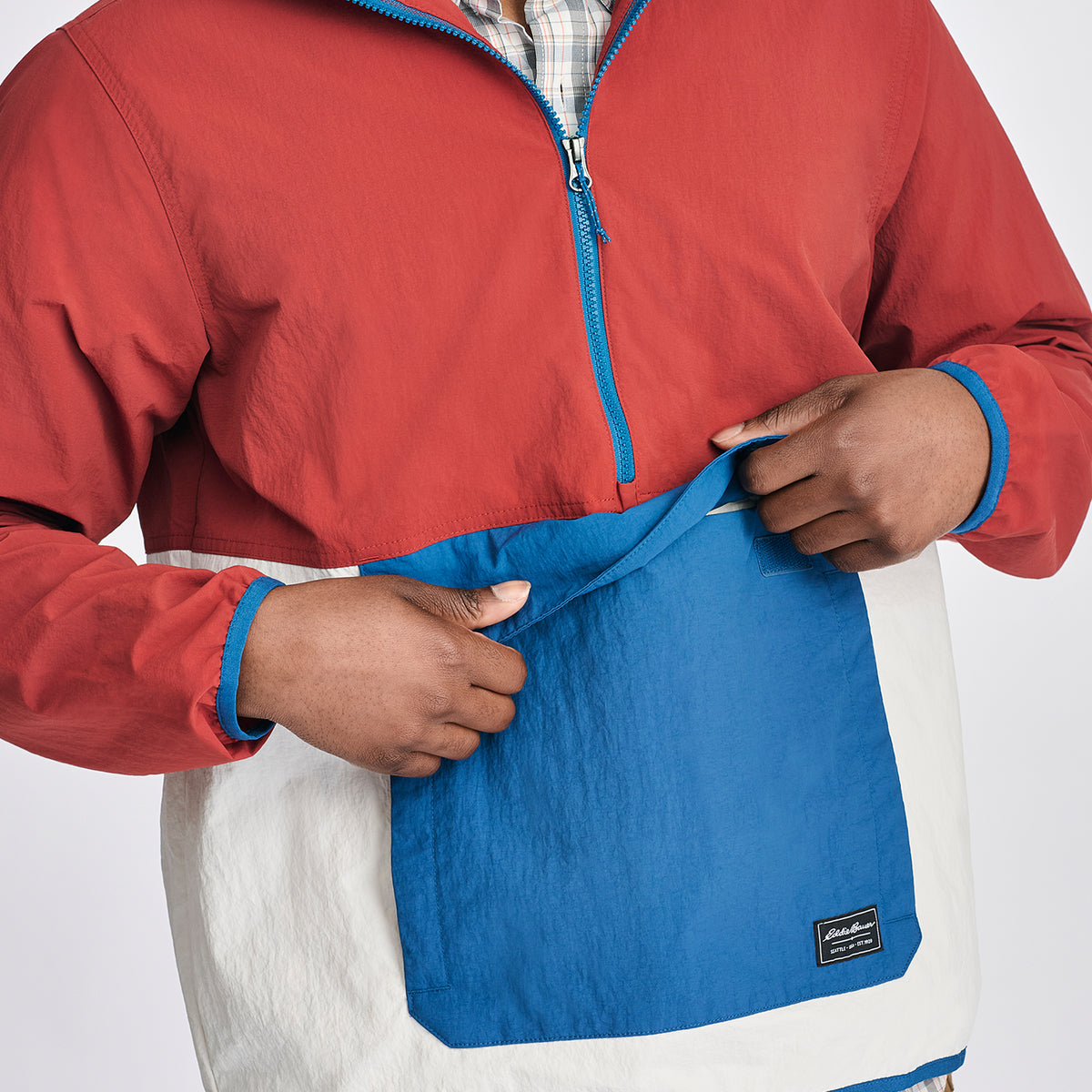 Men's Zephyr Wind Anorak-RADISH-3
