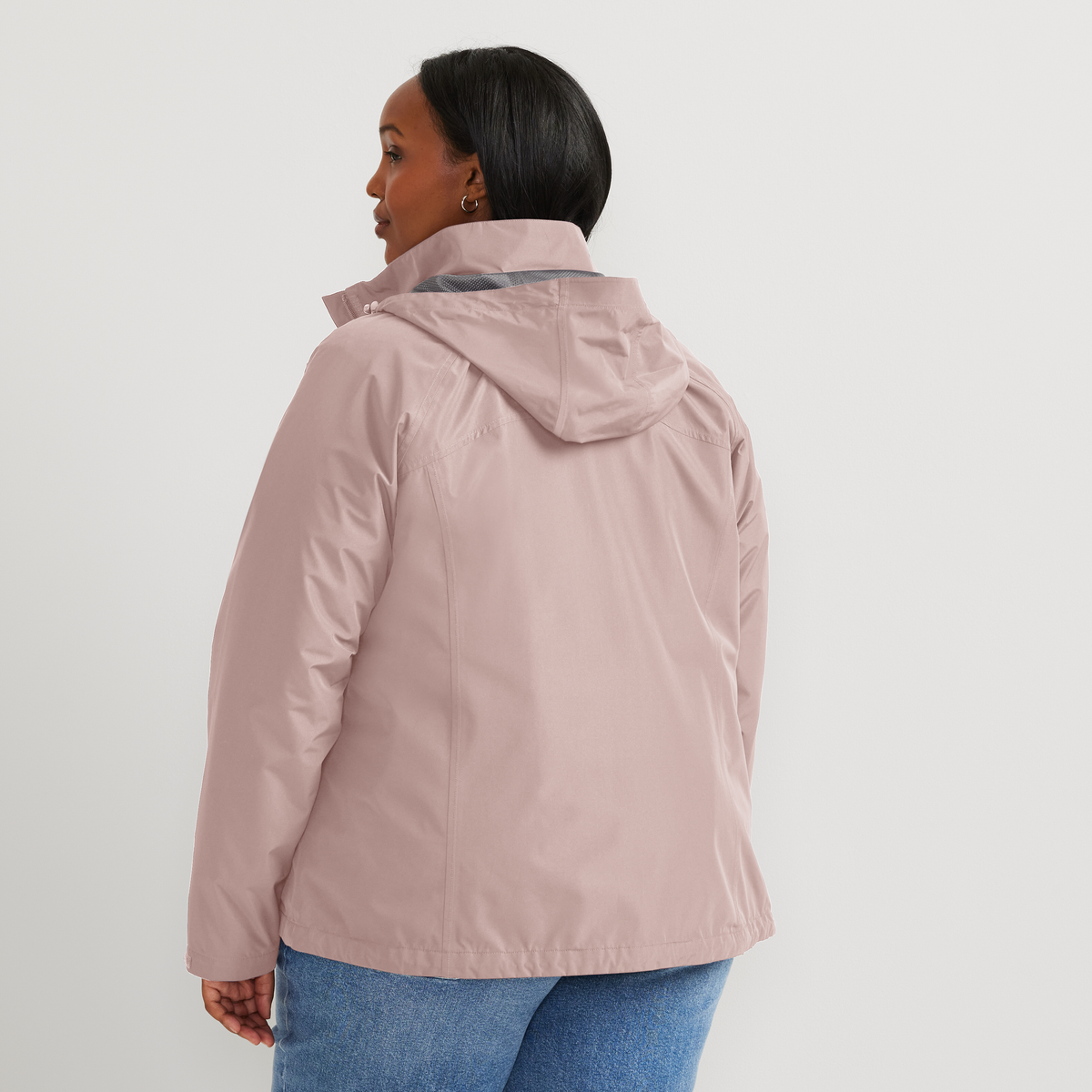 Women's Rainfoil® Waterproof Packable Hooded Rain Jacket-Calla Lily-Plus-F1