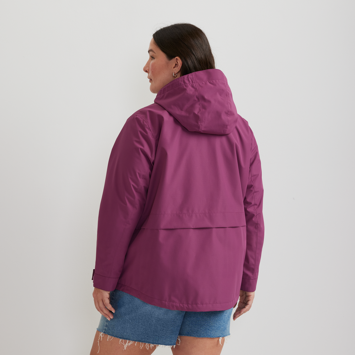 Women's Rainfoil® Storm Waterproof Hooded Jacket-Wine-Plus-F1