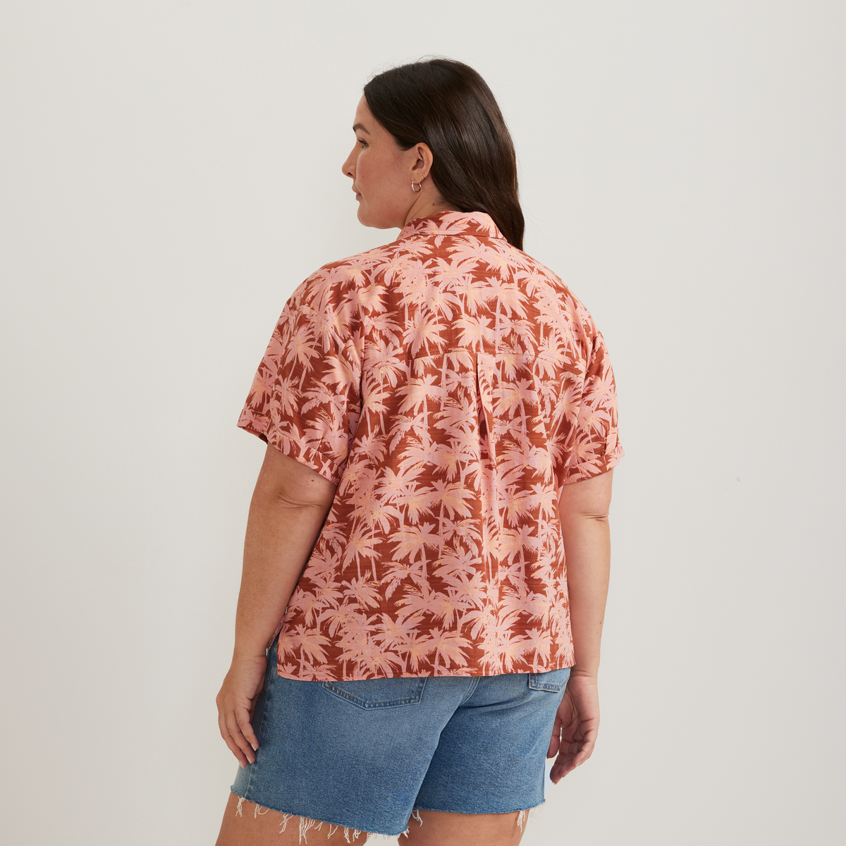 Women's Baja Short-Sleeve Shirt-Paprika-Plus-F1