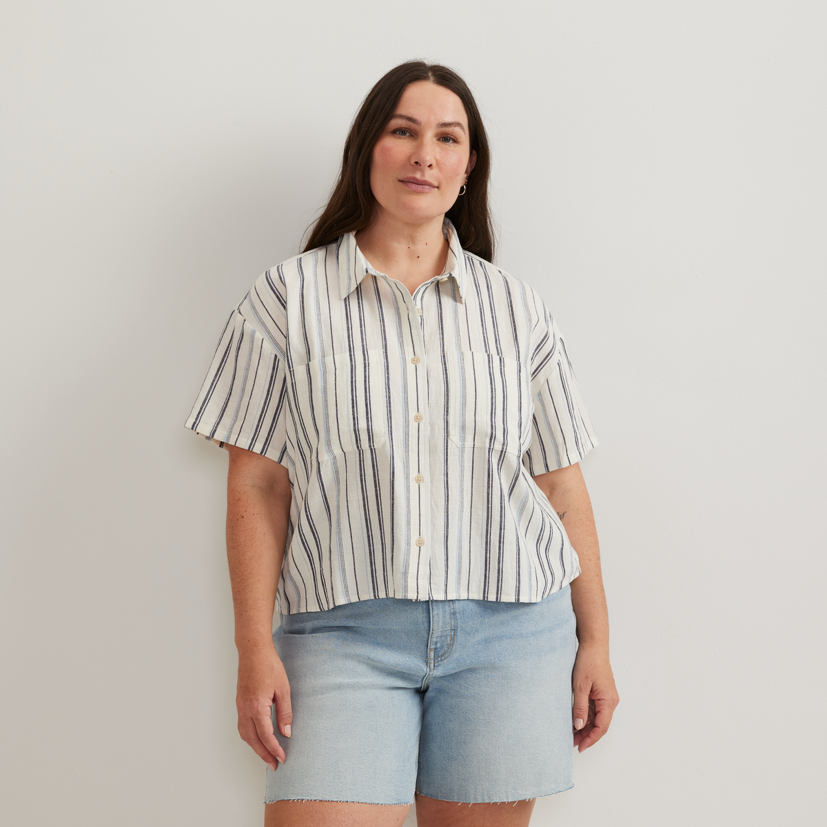 Women's Destination 2 Pocket SS Utility S-Ivory-Plus-C1