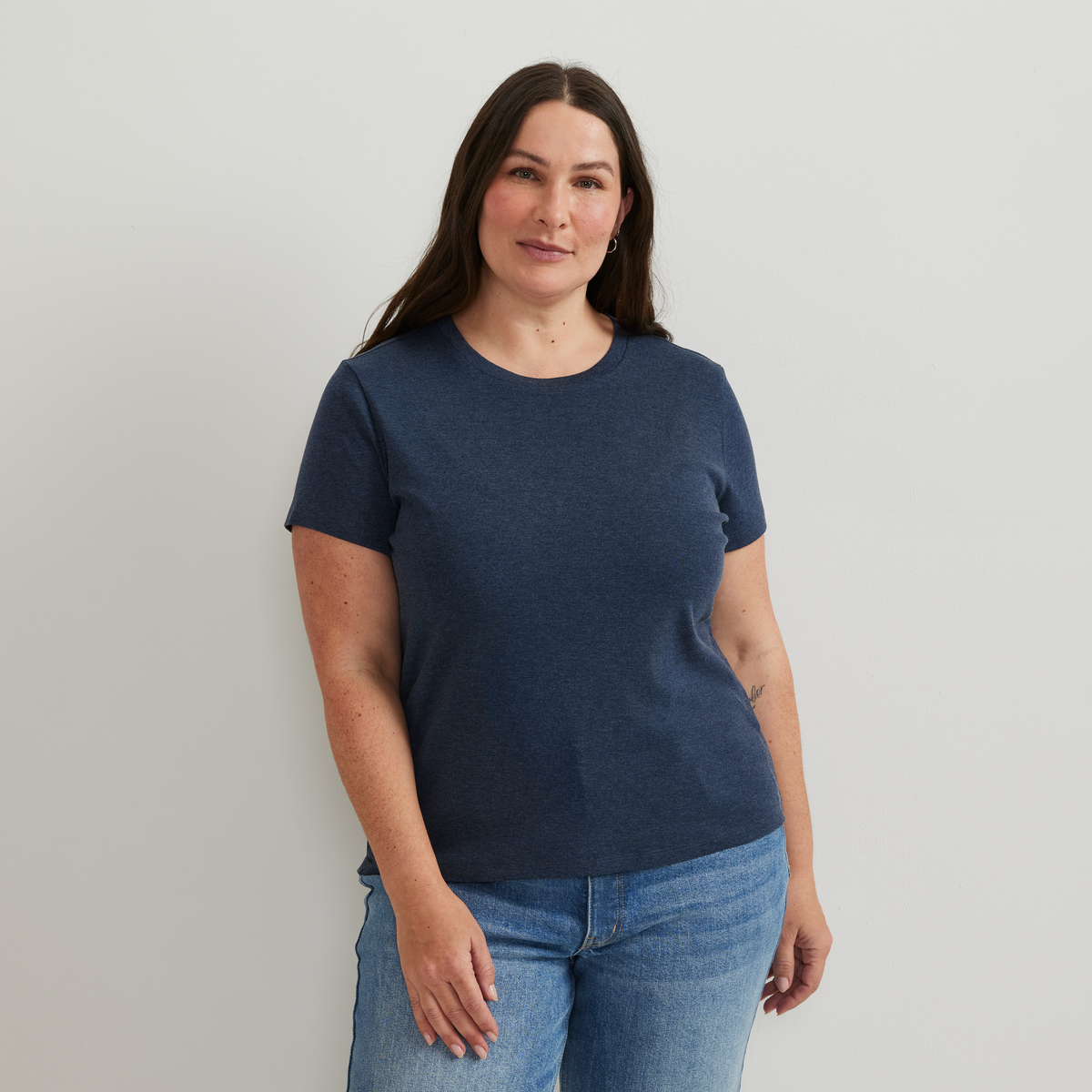 Women's Everyday Short-Sleeve Crewneck T-Shirt-Brook-Plus-C1