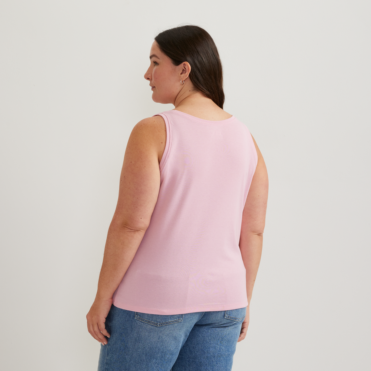 Women's Everyday Scoop-Neck Tank-Peony-Plus-F1
