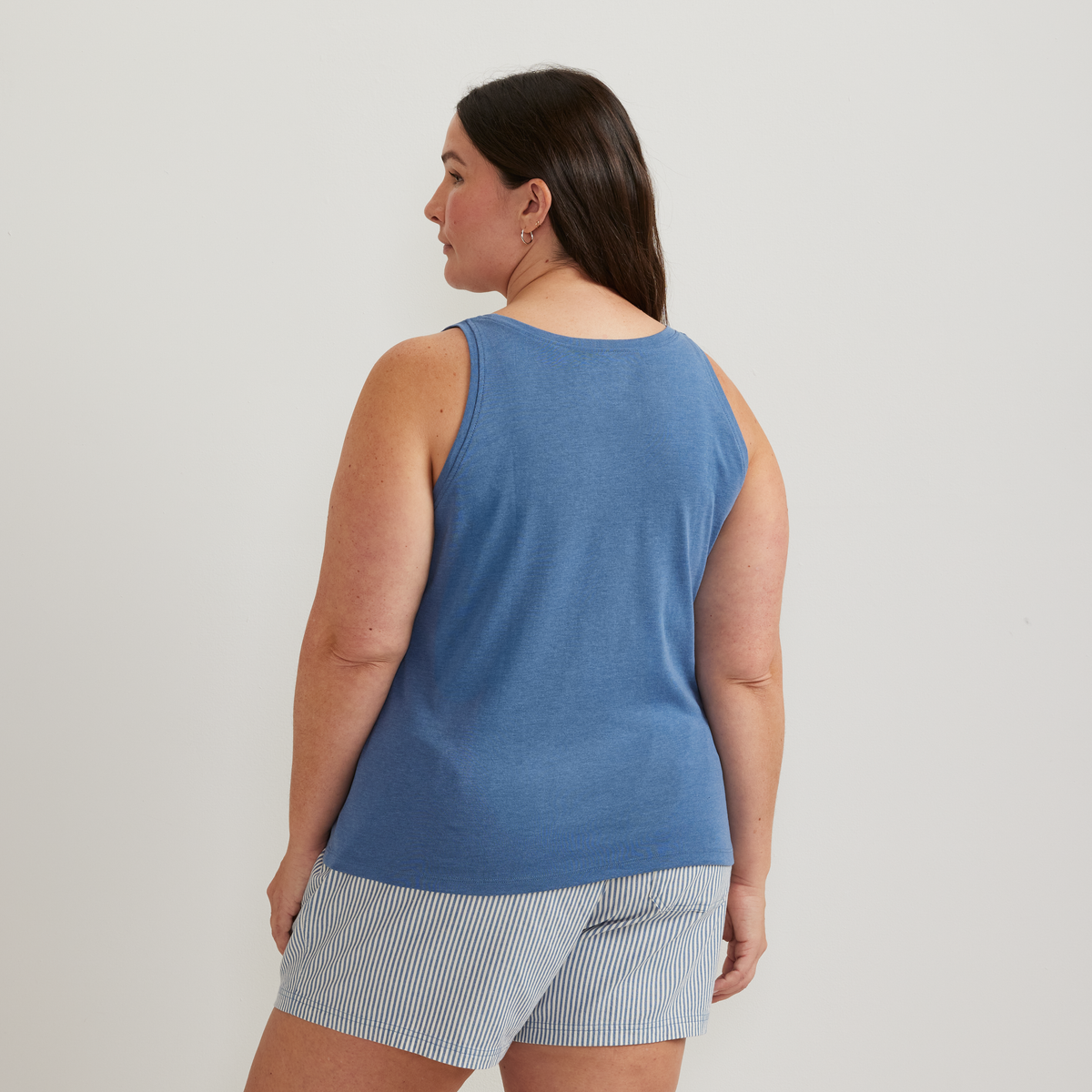 Women's Everyday Scoop-Neck Tank-Tile Blue-Plus-F1