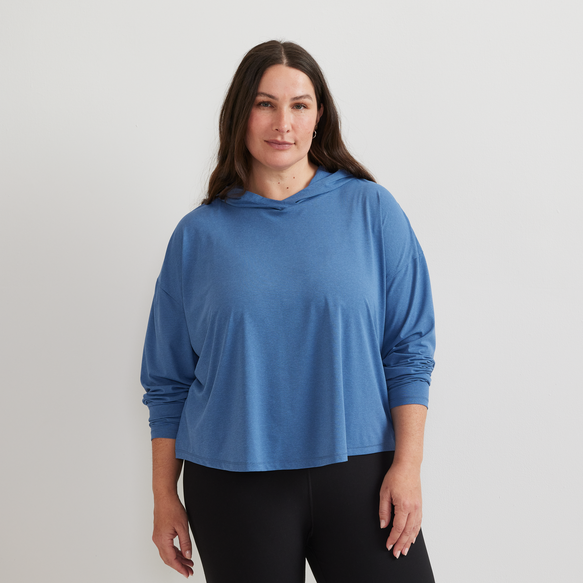 Women's Trek Light Hike Hoodie-Tile Blue-Plus-C1