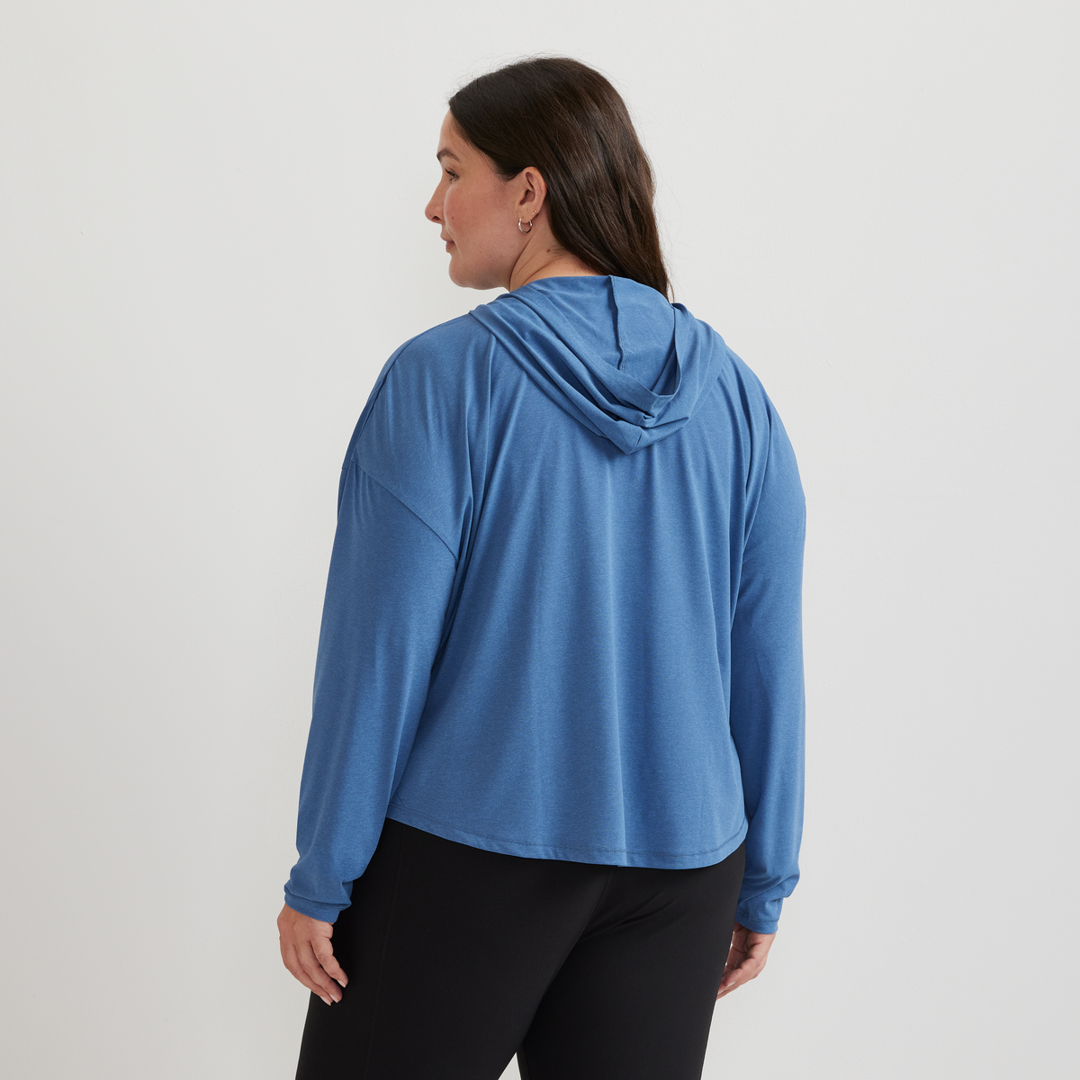 Women's Trek Light Hike Hoodie-Tile Blue-Plus-F1