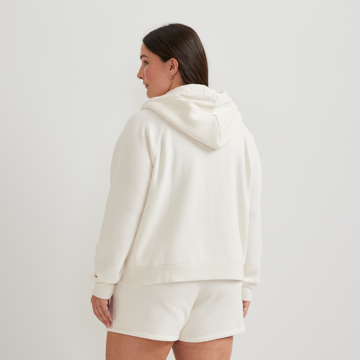Women's Vintage Soft Full-Zip Hoodie-Ivory-Plus-F1