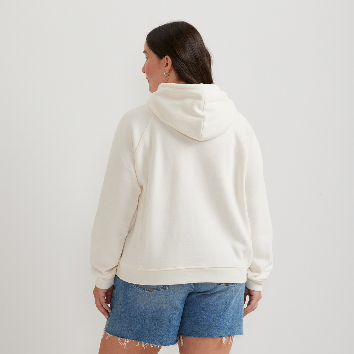 Women's Vintage Soft Pullover Hoodie-Ivory-Plus-F1