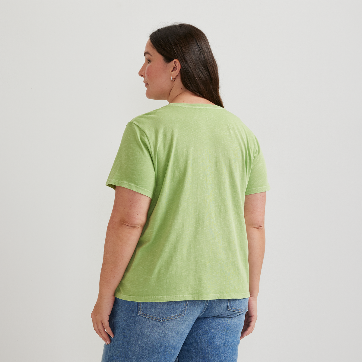 Women's Graphic T-Shirt - Flower Market-Leaf-Plus-F1