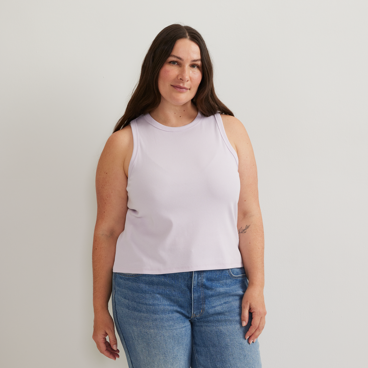 Women's Softline Ribbed Tank-COSMOS-Plus-C1