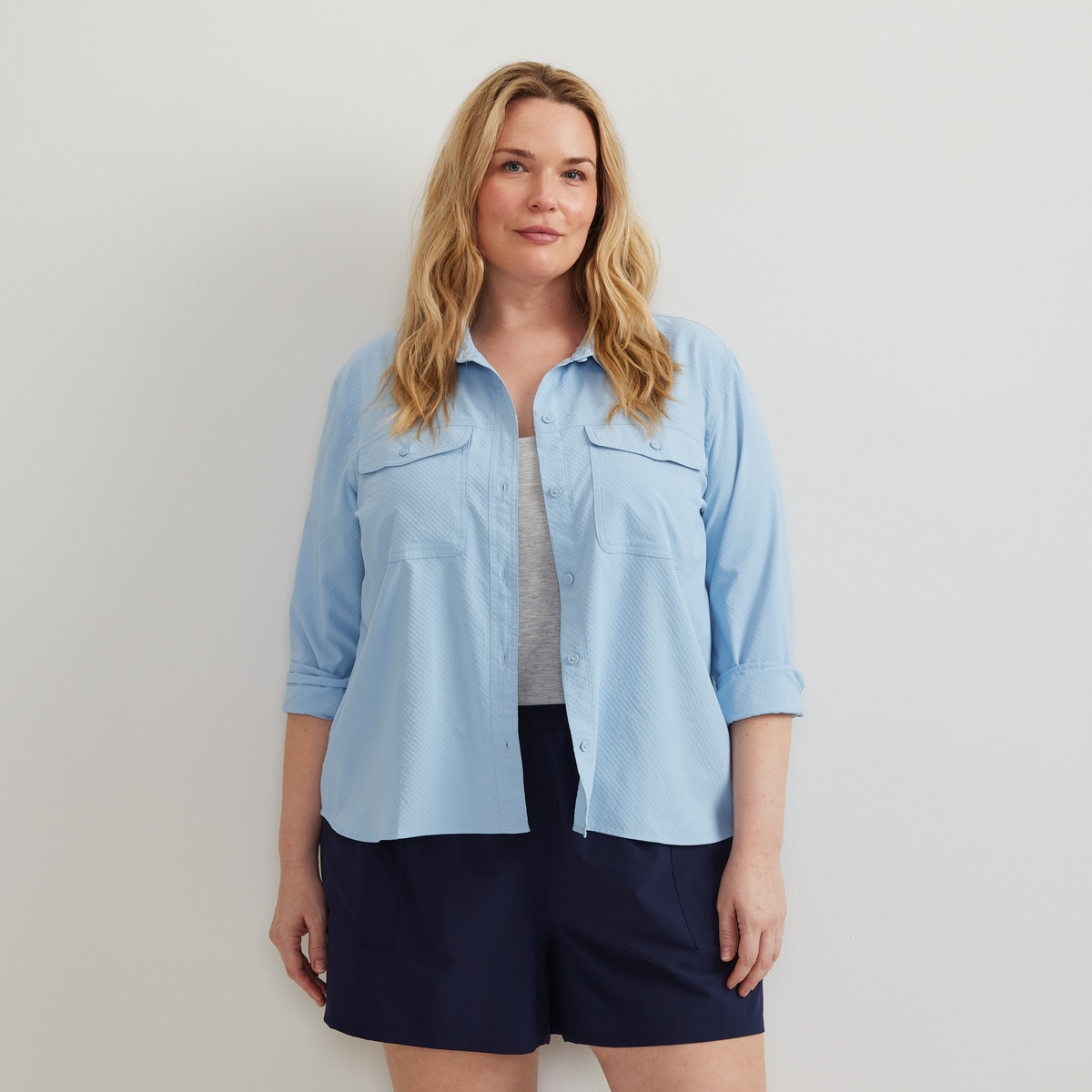 Women's Long-Sleeve Mountain 3.0 Shirt-Solid-Slate Blue-Plus-16