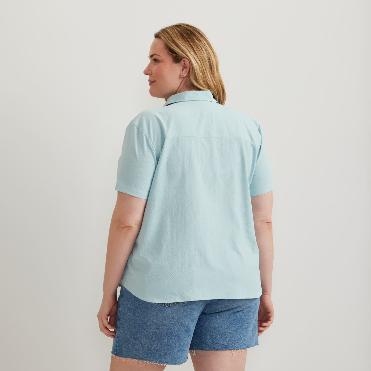Women's Short-Sleeve Mountain 3.0 Shirt - Solid-Aquamarine-Plus-6