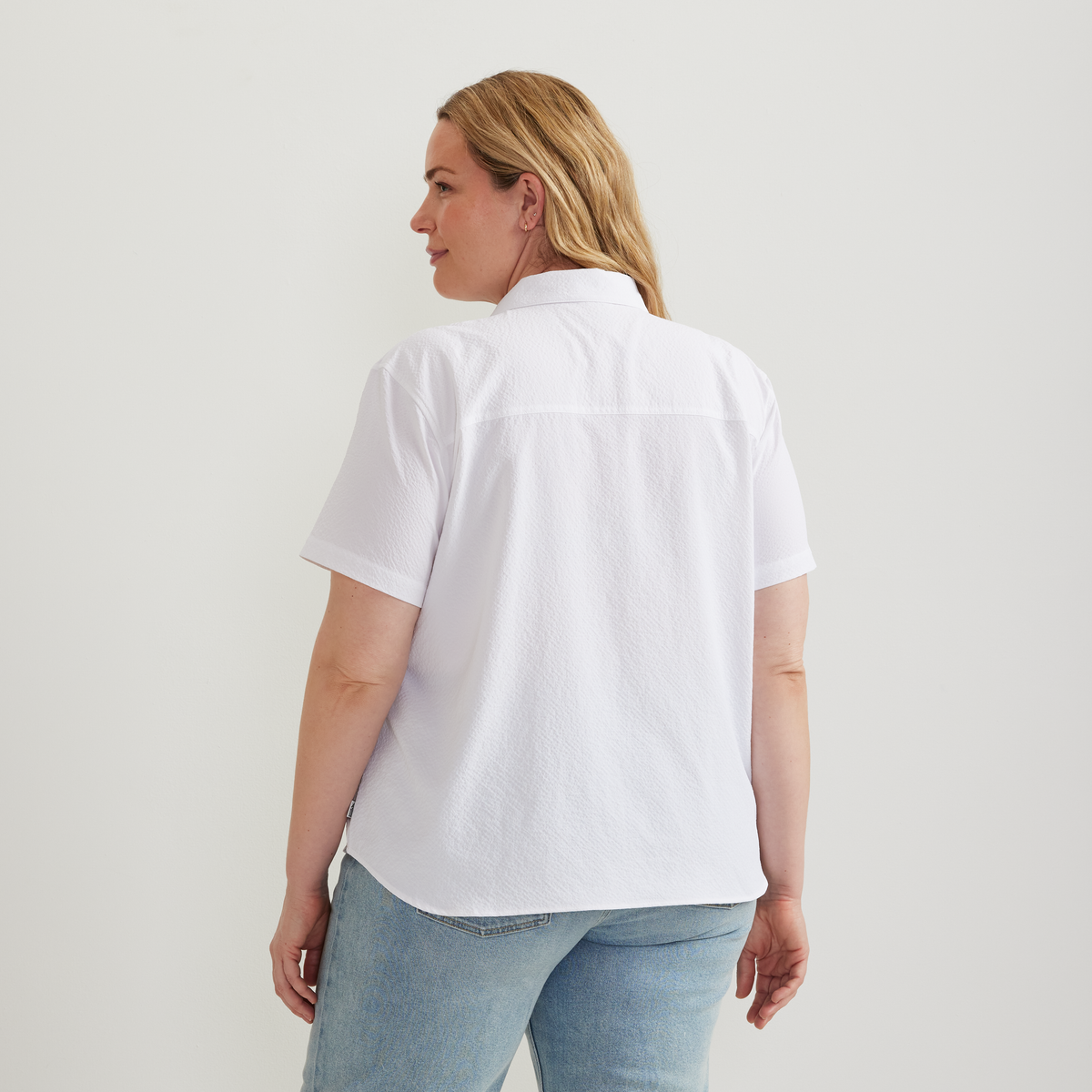 Women's Short-Sleeve Mountain 3.0 Shirt - Solid-White-Plus-F1