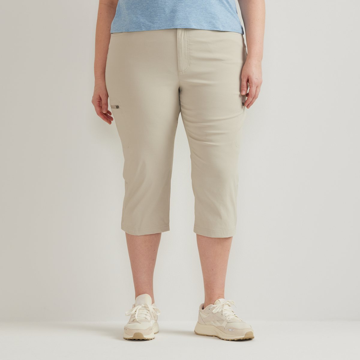 Women's Guide Pro High Rise Capri-Pumice-Plus-C1