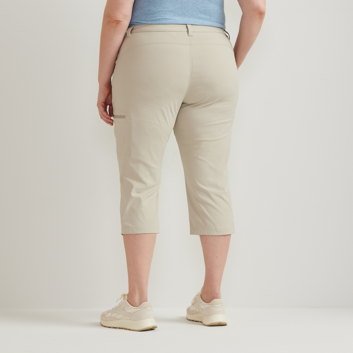 Women's Guide Pro High Rise Capri-Pumice-Plus-F1