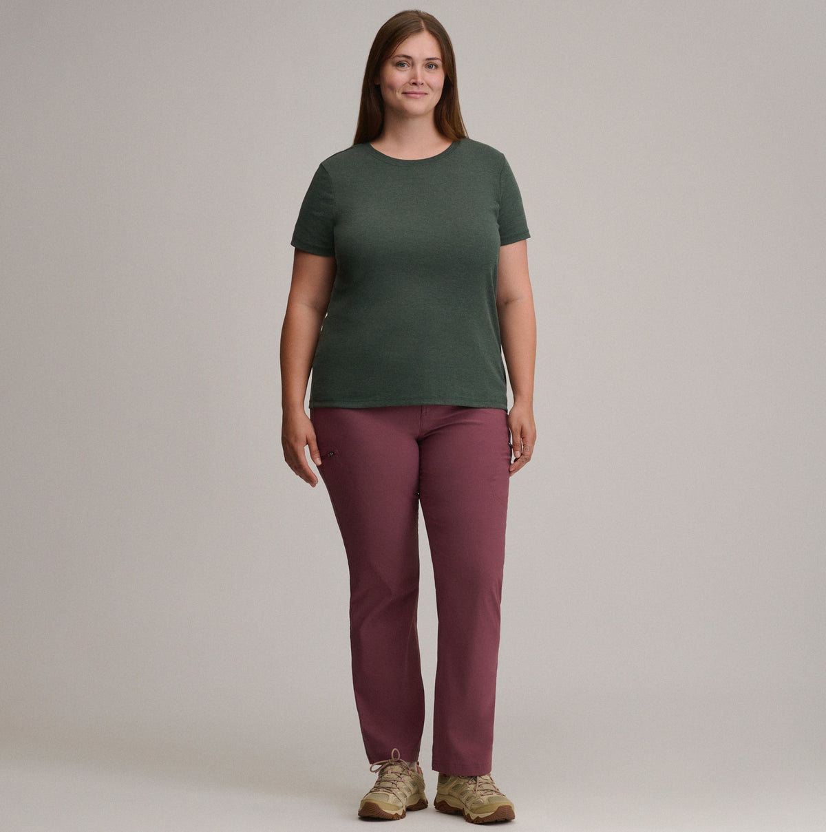 Women's Favorite Short-Sleeve Crew T-Shirt-Dk Hunter-Plus-8