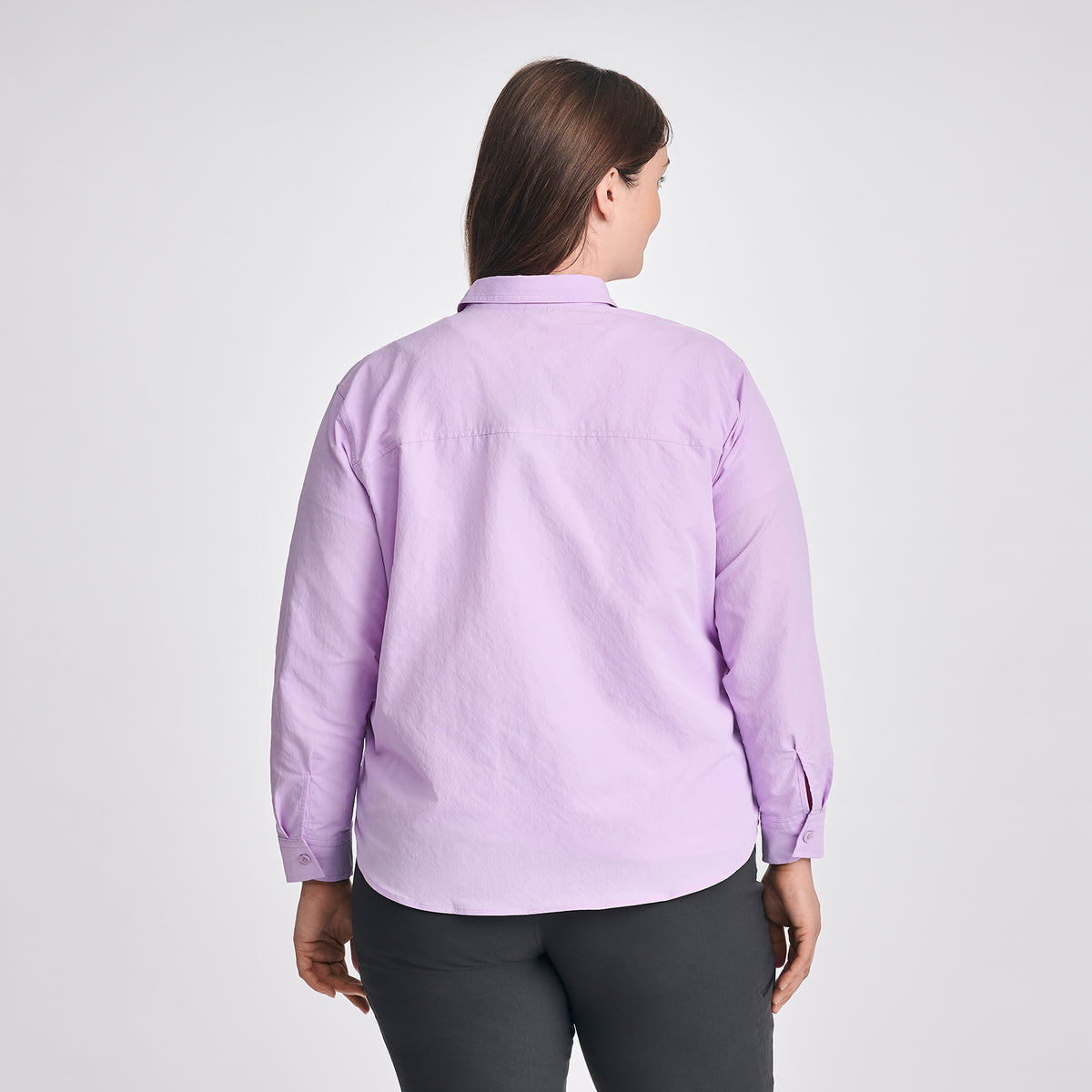 Women's Long-Sleeve Rainier Ripstop Shirt-Lavender-Plus-F1