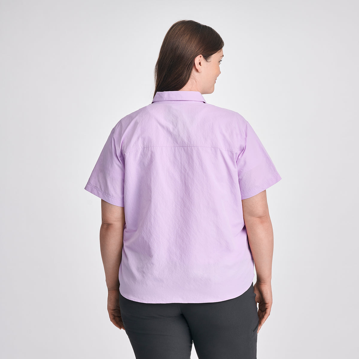 Women's Rainier Short-Sleeve Ripstop Shirt-Lavender-Plus-F1