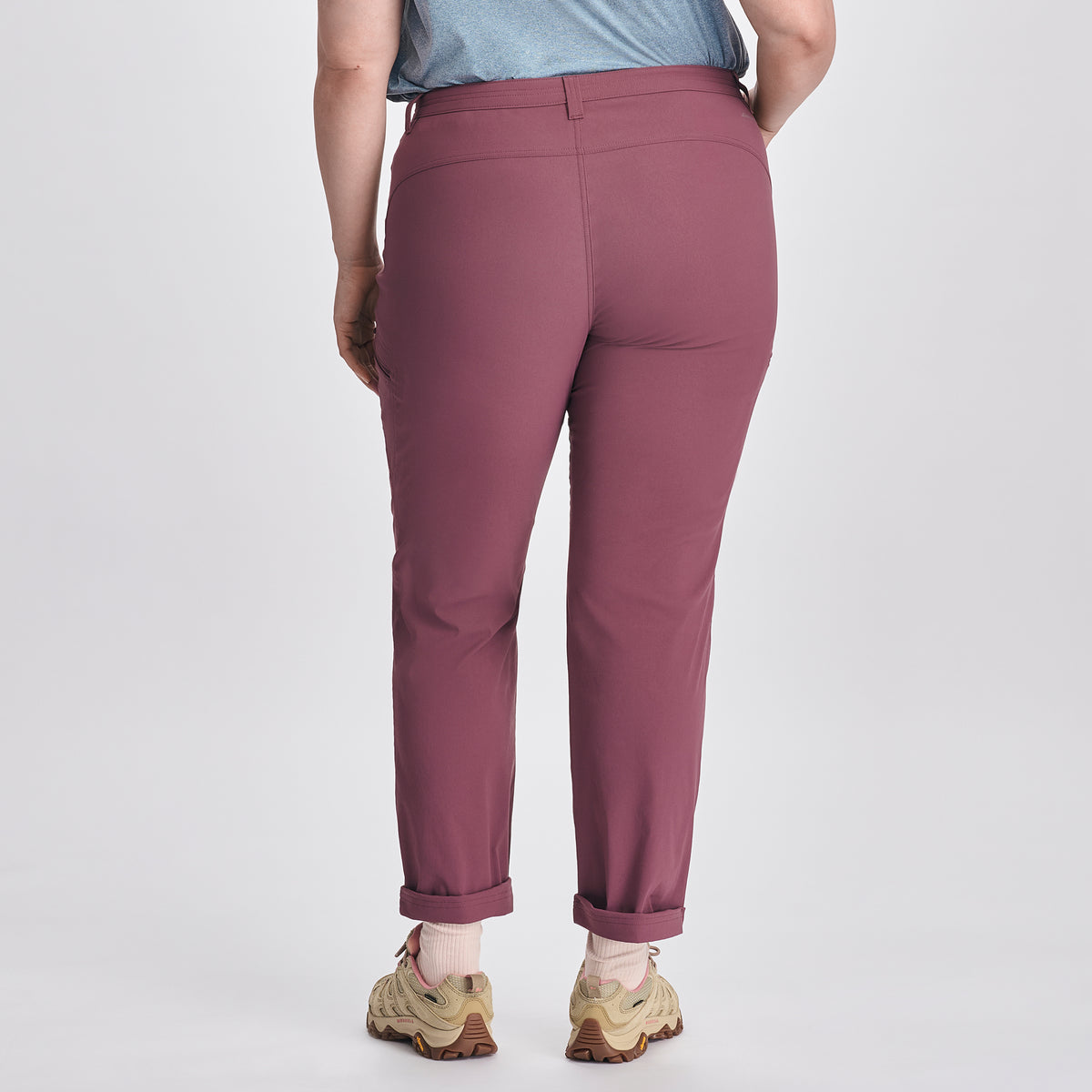 Women's Guide Pro High Rise Pants-Plumwine-Plus-F1