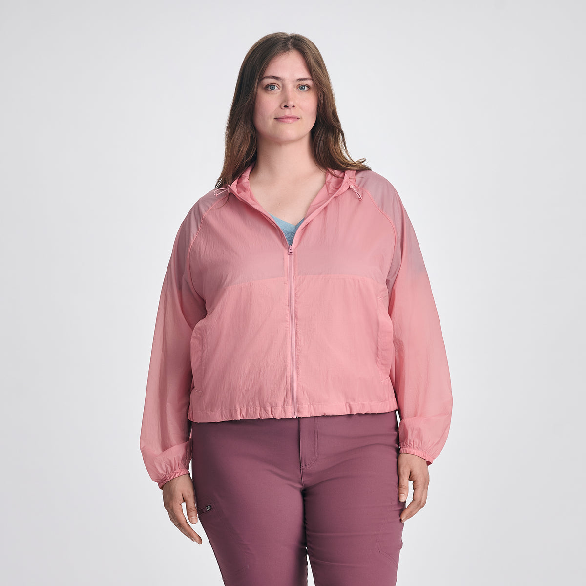 Women's Sunbeam Sheer Windbreaker-Lt Berry-3