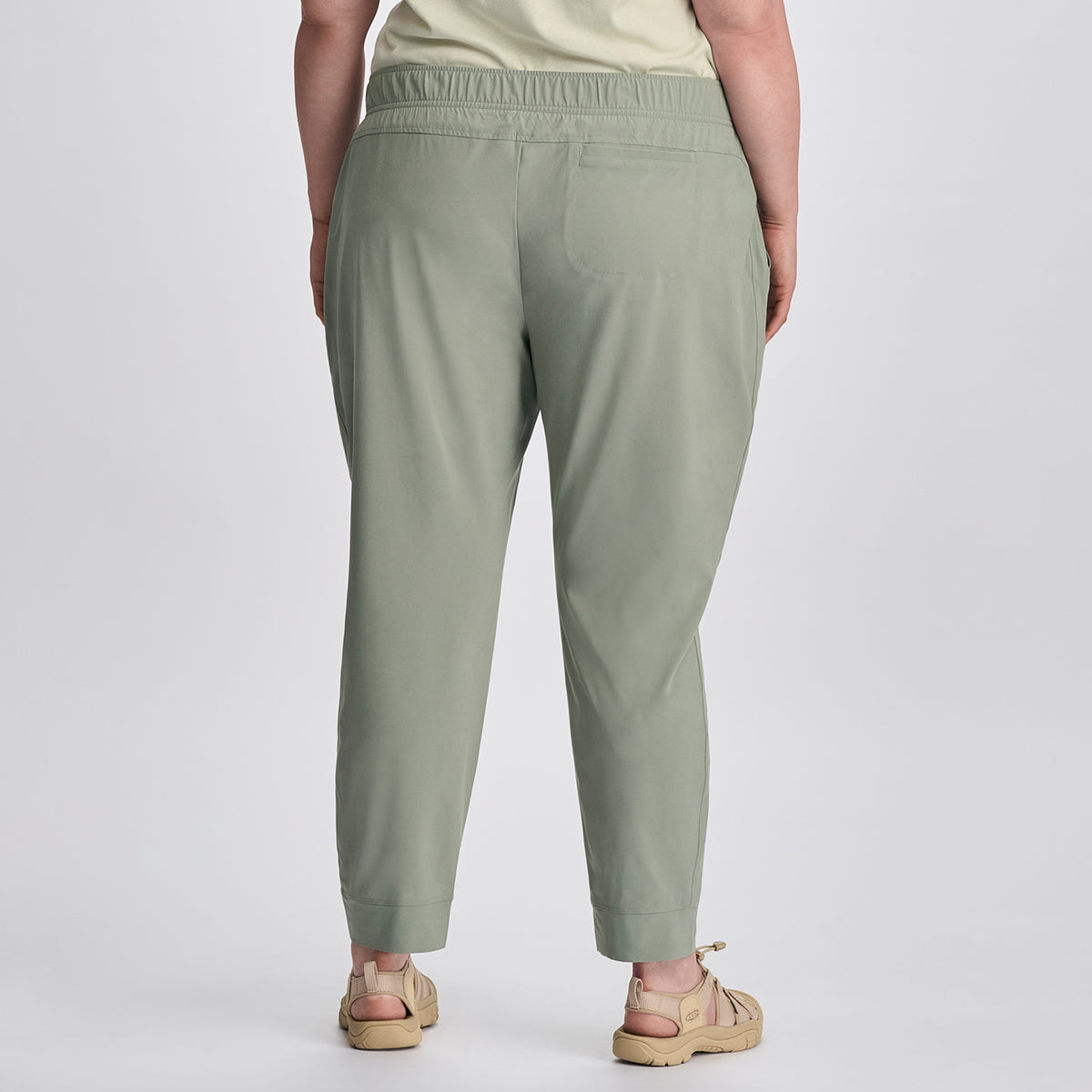 Women's Departure Stretch Mid-Rise Joggers-Plus-Sage-F1
