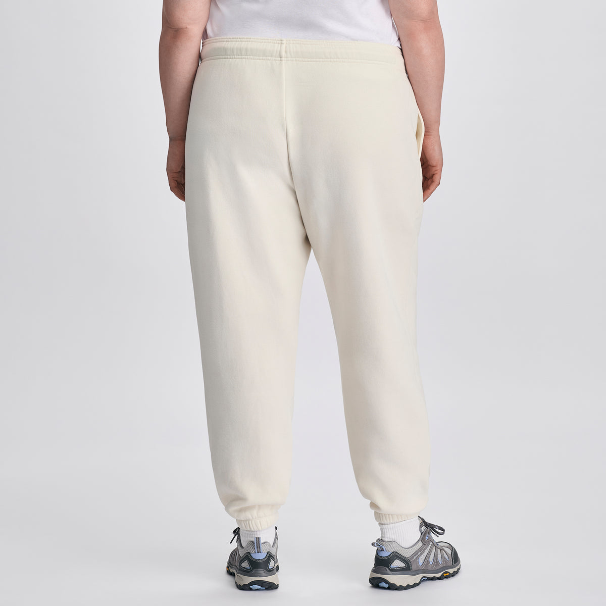 Women's Vintage Soft Relaxed Fit Jogger Sweatpants-Ivory-6