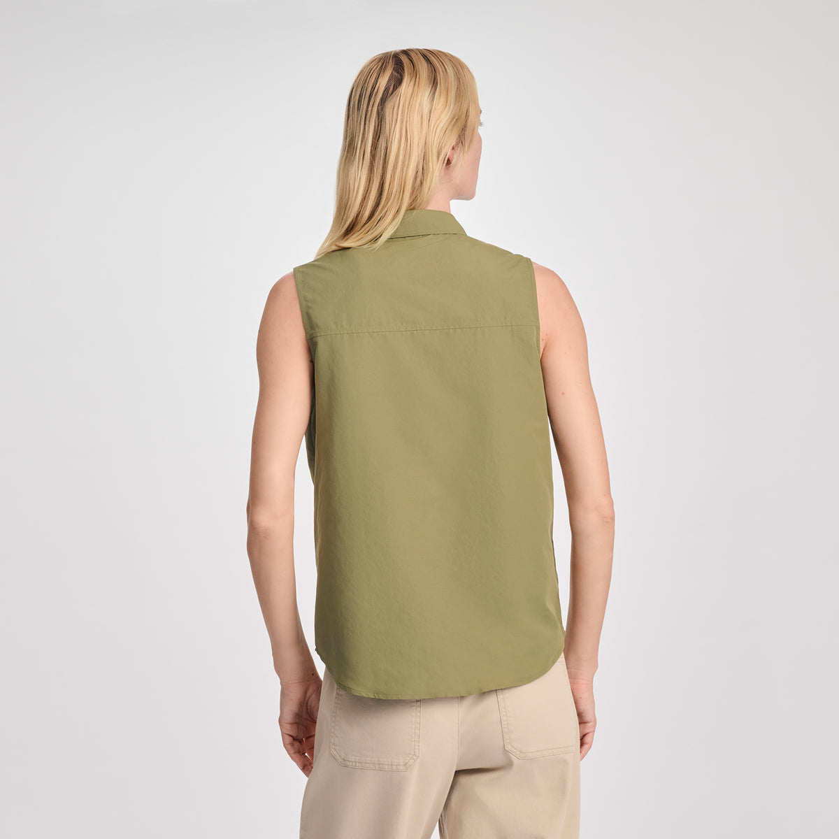 Women's Rainier Ripstop Sleeveless Shirt-Alder-5