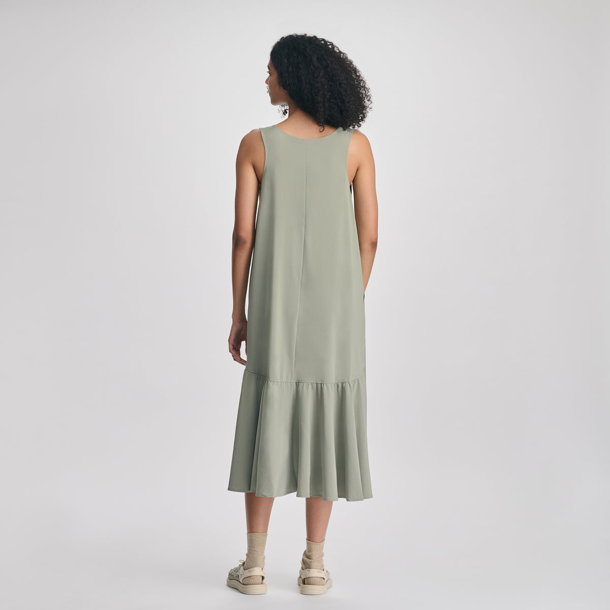 Women's Departure Midi Dress-Sage-2