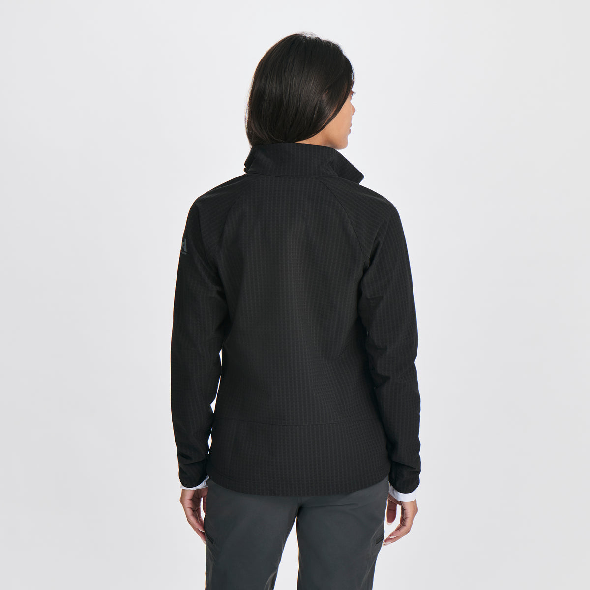 Women's Sandstone Backbone Grid Jacket-Black-Regular-F1