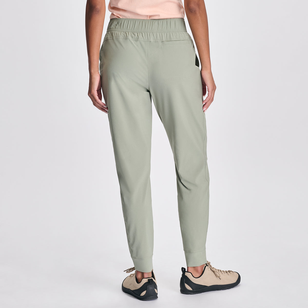Women's Departure Stretch Mid-Rise Joggers-Regular-Sage-F1