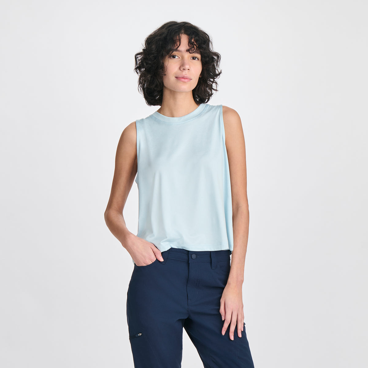 Women's Surreal Travel Tank-Pale Blue-3