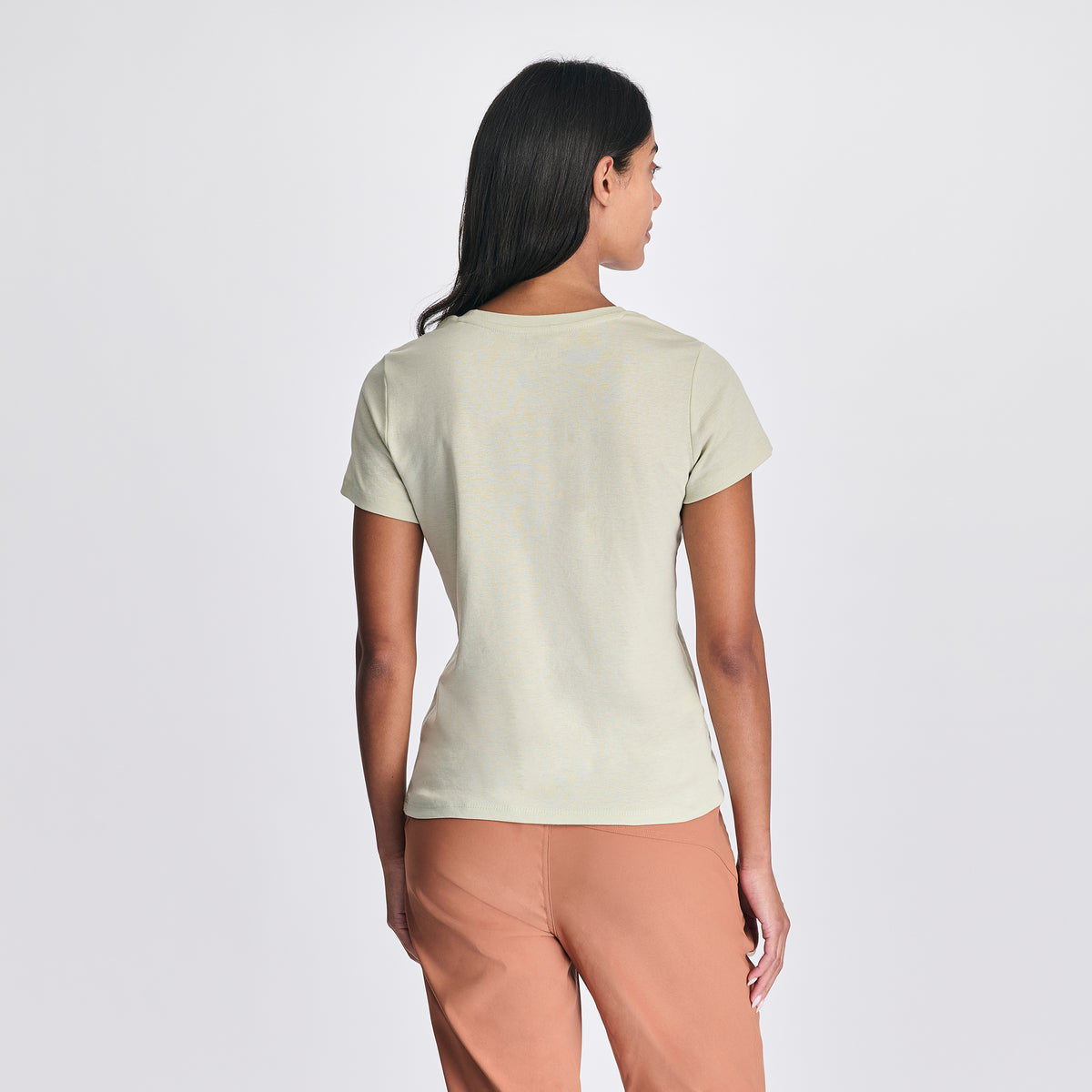 Women's Everyday Short-Sleeve Crewneck T-Shirt-Honeydew-Regular-F1