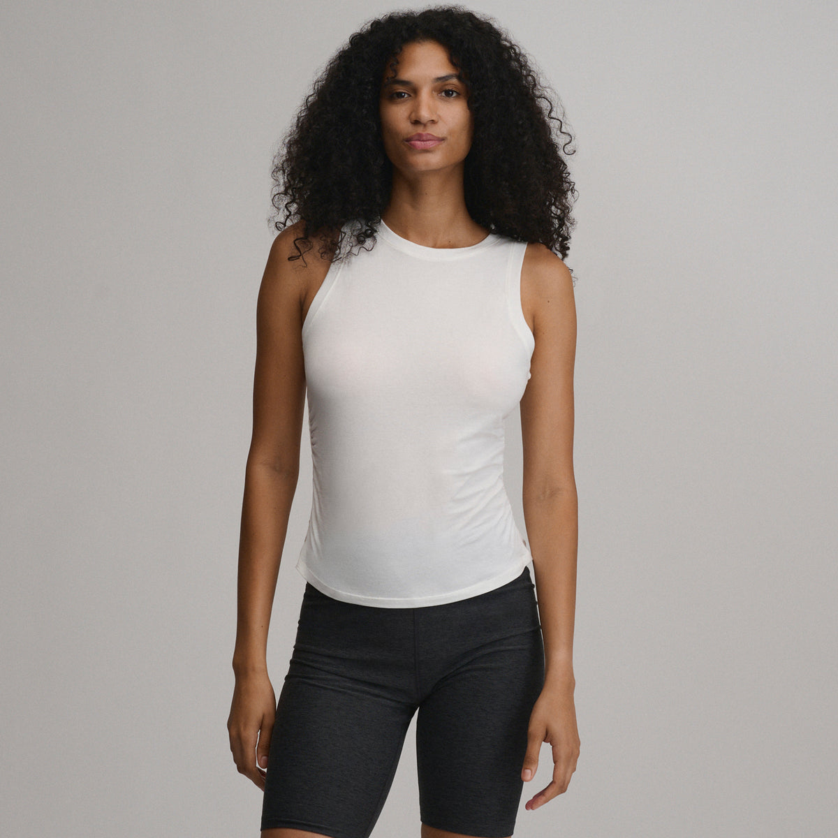Women's Tempo Lite Tank-Snow-1
