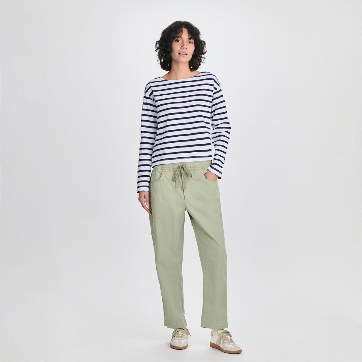 Women's Sailor Bateau Neck T-Shirt-Brook-4