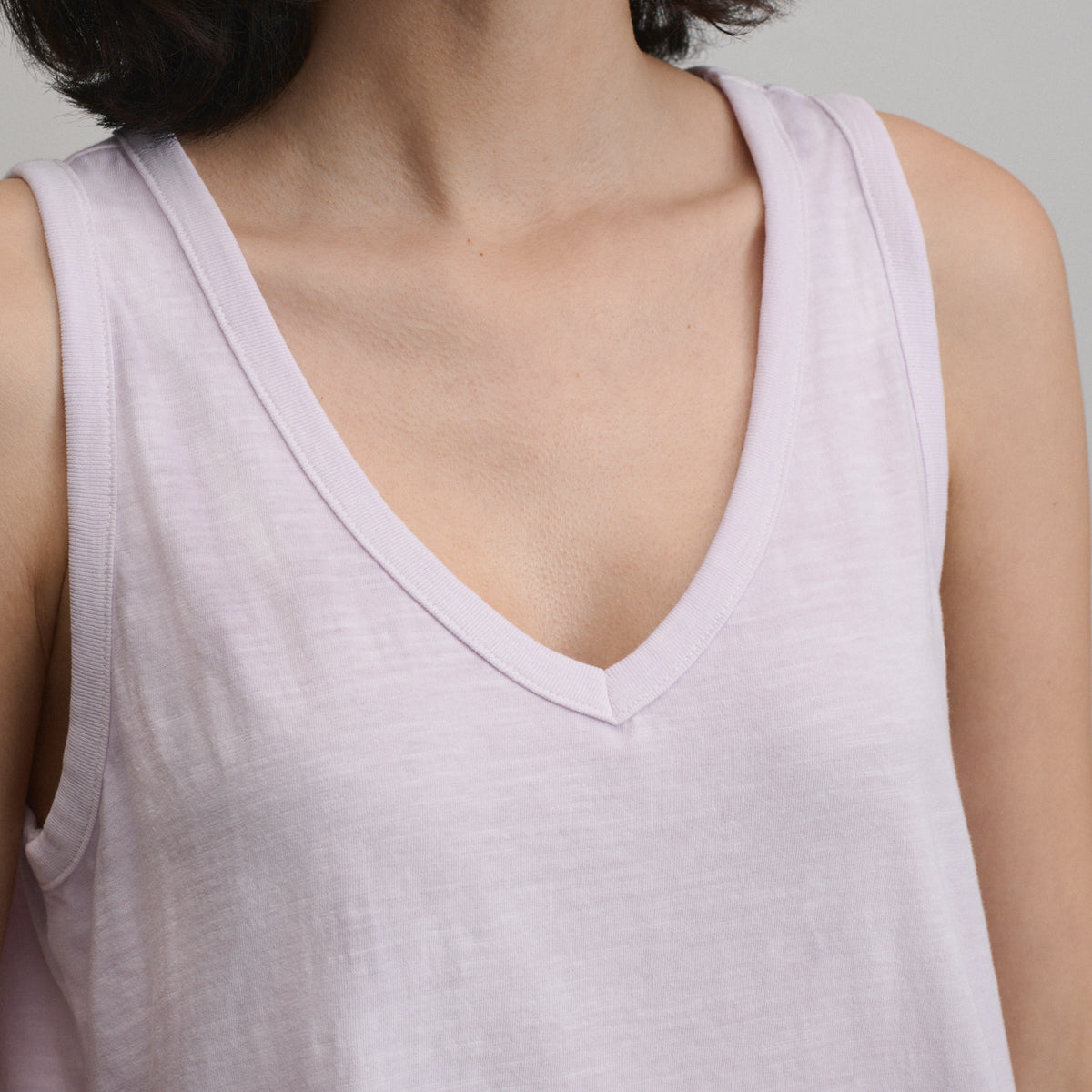 Women's Sunwashed Cotton V-Neck Tank-Cosmos-3